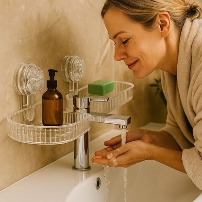 Saugnapf Waschbecken Ablage