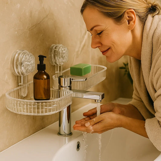 Saugnapf Waschbecken Ablage