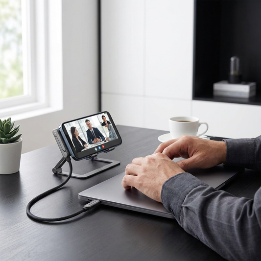2in1 Faltbares Schnell Ladekabel und Telefon Ständer