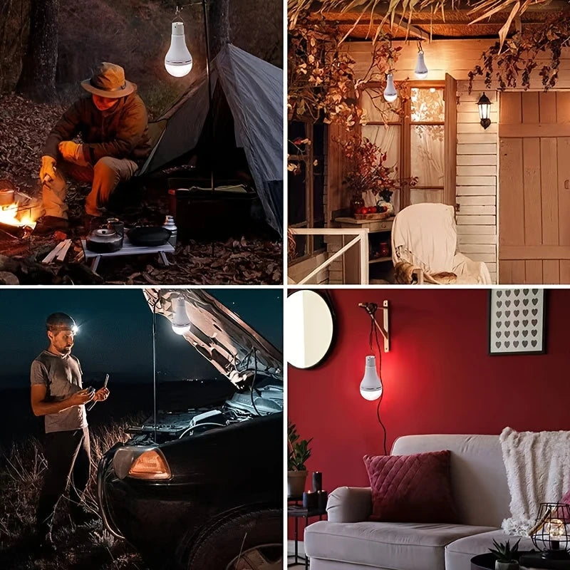 Solarlampe mit Solarpanel – Energiesparende LED Lampe für Innen- und Außenbereich
