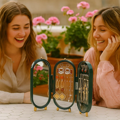 Elegante Schmuckaufbewahrungsbox mit Spiegel