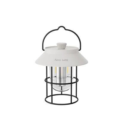LED Camping-Laterne im Retro-Design – Tragbare Lampe für Innen und Außen