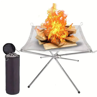 Faltbarer Lagerfeuerständer – Tragbare Feuerstelle für Camping & Outdoor