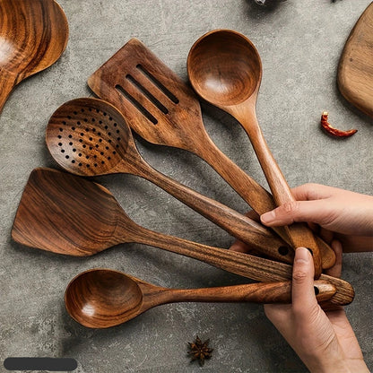 Küchenset aus Natürlichem Teak Holz