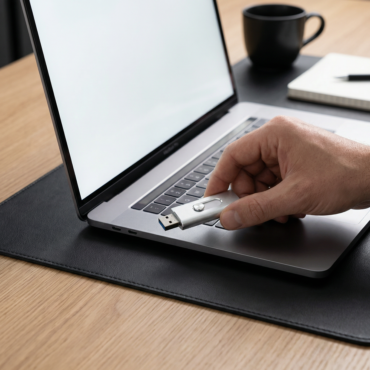 3-in-1 USB-Speicherstick – High-Speed USB 3.0 OTG-Stick mit Type-C-Adapter für Smartphone & PC