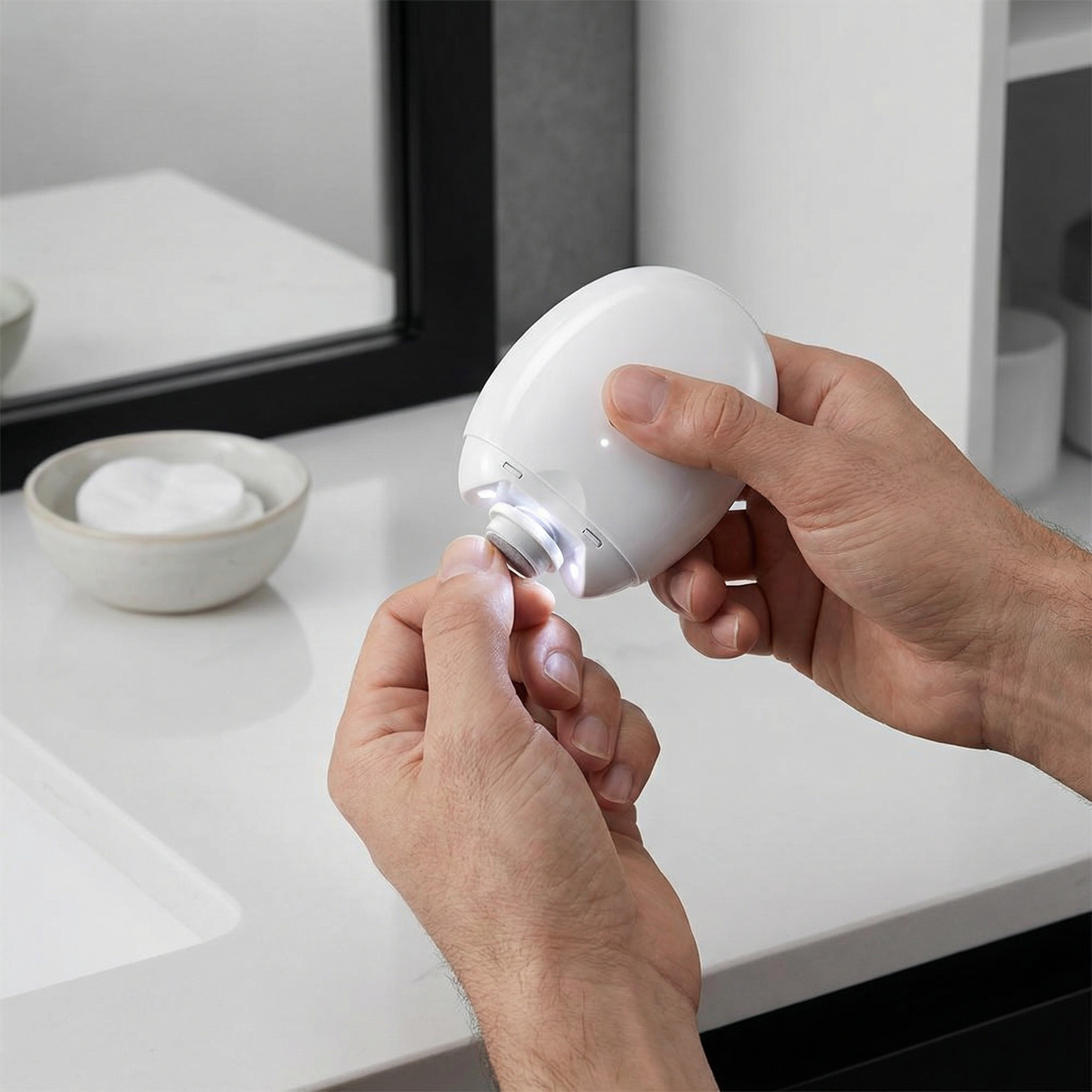 Profi Elektro-Nageltrimmer mit LED-Licht – Sanfter Nagelschneider für die ganze Familie