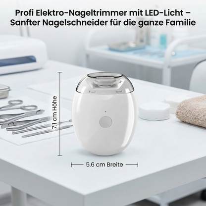 Profi Elektro-Nageltrimmer mit LED-Licht – Sanfter Nagelschneider für die ganze Familie