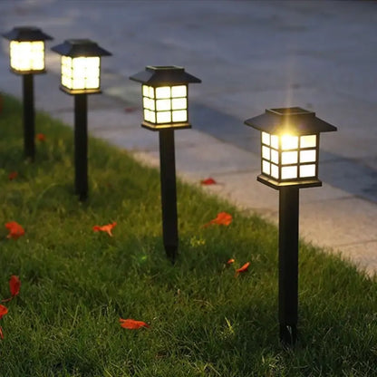 Solar Gartenleuchten im Laternenstil – Wasserdichte LED Wegbeleuchtung für Außenbereiche