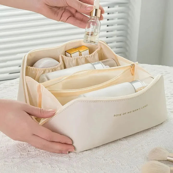 Reisefreundlicher Make-up Organizer mit Reißverschluss – Elegante Kosmetiktasche