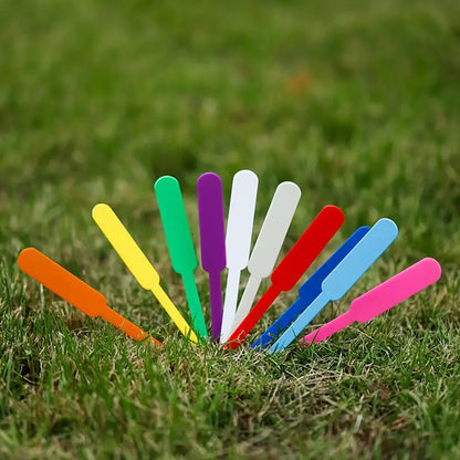 Bunte Pflanzenstecker aus Kunststoff – Wetterfest & Wiederbeschreibbar