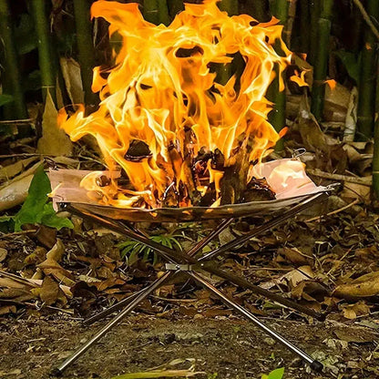 Faltbarer Lagerfeuerständer – Tragbare Feuerstelle für Camping & Outdoor