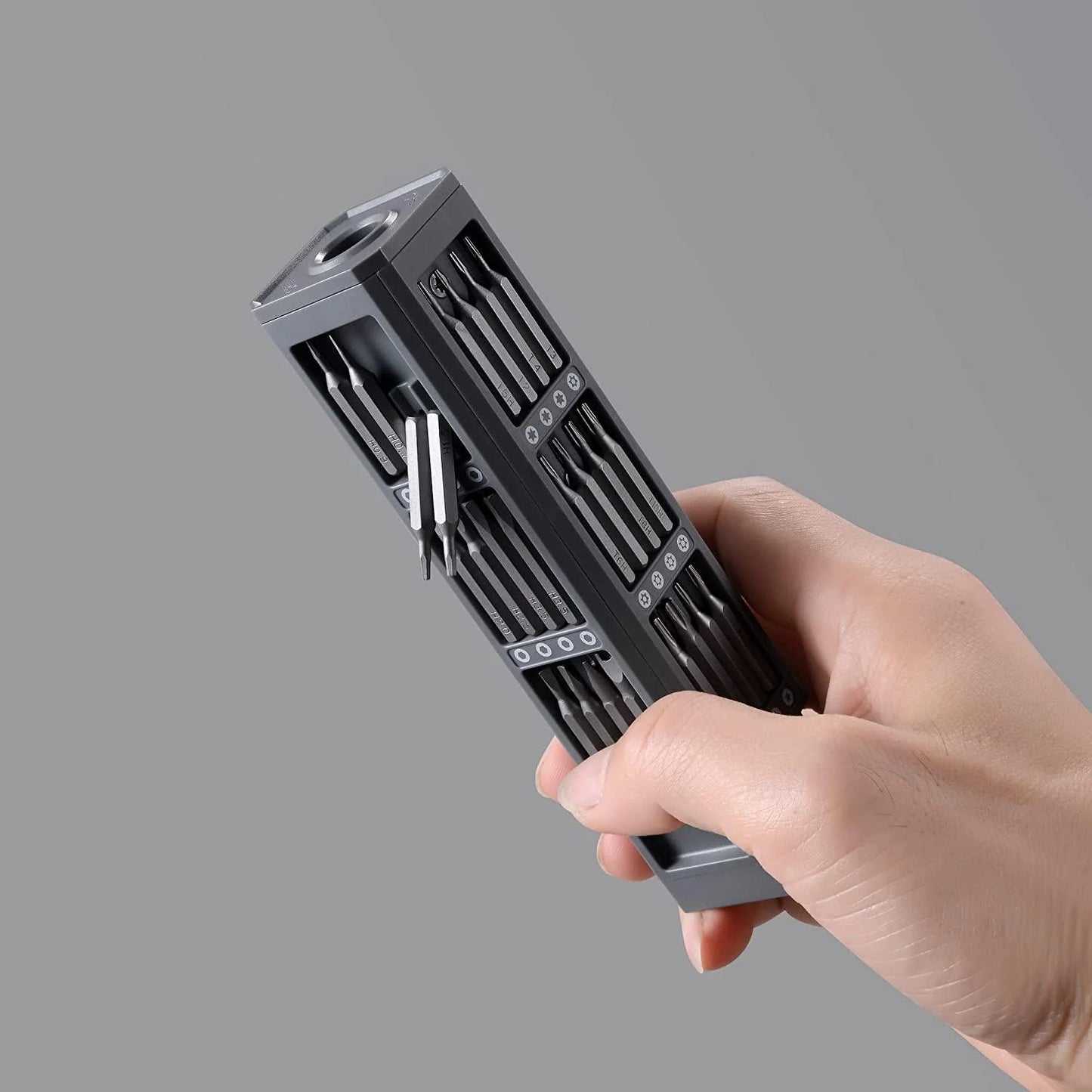 Professionelles Schraubendreher-Set mit 24 Einsätzen für Präzisionsarbeiten