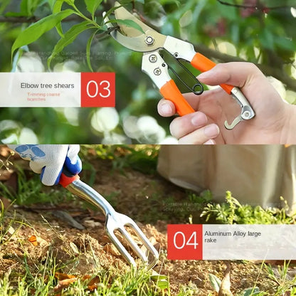 Gartenwerkzeug-Set mit Tragetasche – 10-teiliges Set für Gartenpflege