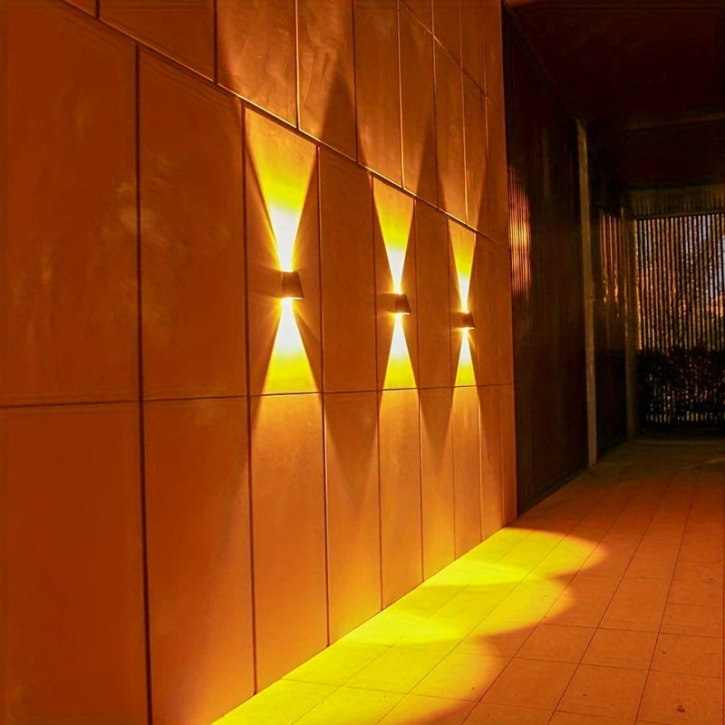 Moderne LED Außenwandleuchte mit Up & Down Licht – Wasserdichte Wandlampe für Hausfassade und Eingangsbereich