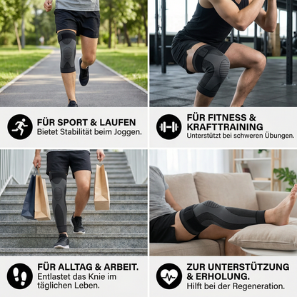 Elastische Kniebandage mit Kompression – rutschfest & stabilisierend