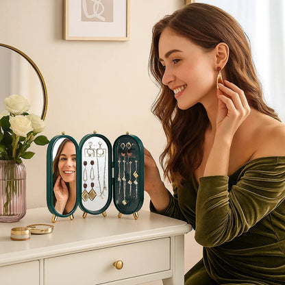 Elegante Schmuckaufbewahrungsbox mit Spiegel