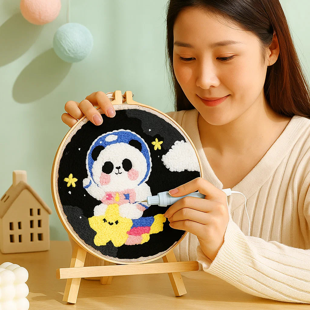 Entspannendes Stickset mit verschiedenen Designs