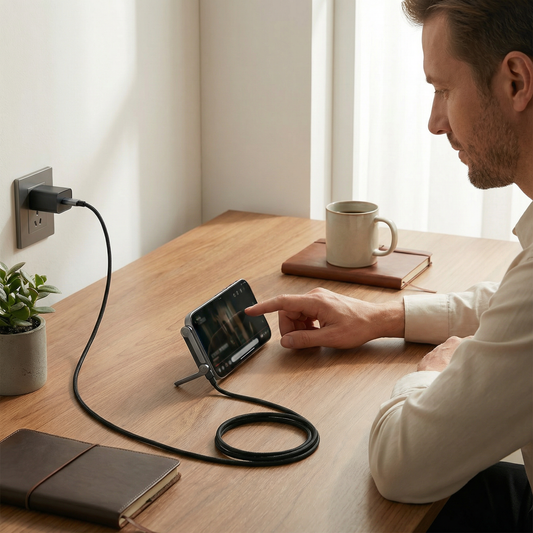 2in1 Faltbares Schnell Ladekabel und Telefon Ständer