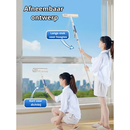 Funktionaler 3-in-1 Fensterwischer mit Sprüh- und Wischfunktion