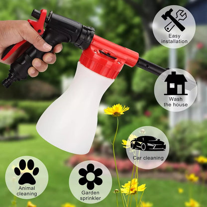 Schaumsprüher mit Hochdruckdüse – Effiziente Reinigungspistole für Garten und Haushalt