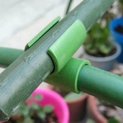 Pflanzenstützclip für Gartenzäune – Praktische Cliphalterung für Stangen und Netz
