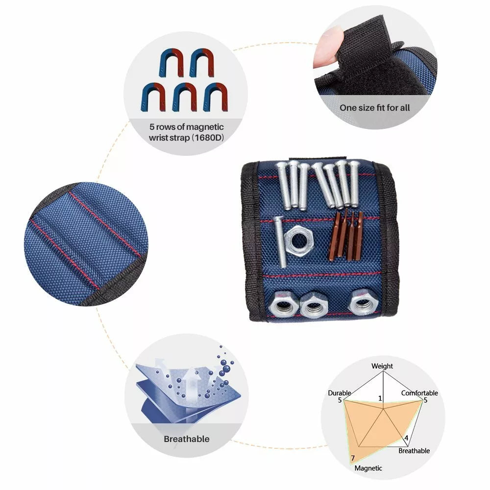 Magnetisches Werkzeug-Halter-Armband für Schrauben und Nägel