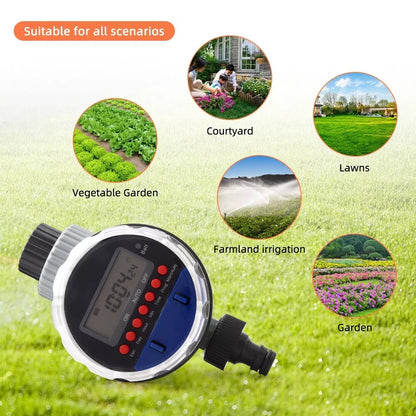 Digitale Bewässerungsuhr mit LCD-Display – Automatische Gartenbewässerung für Pflanzen