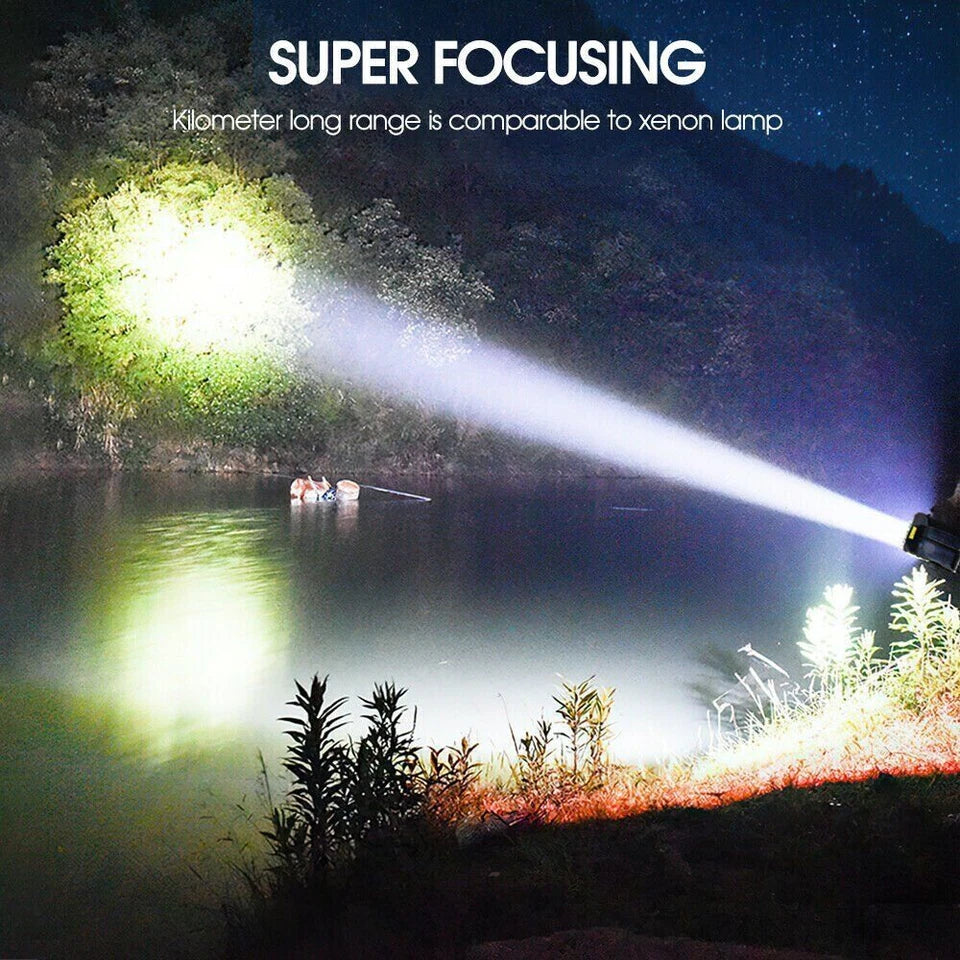 Solar LED Taschenlampe – Wasserdichter, leistungsstarker Handstrahler mit Lithium-Batterie
