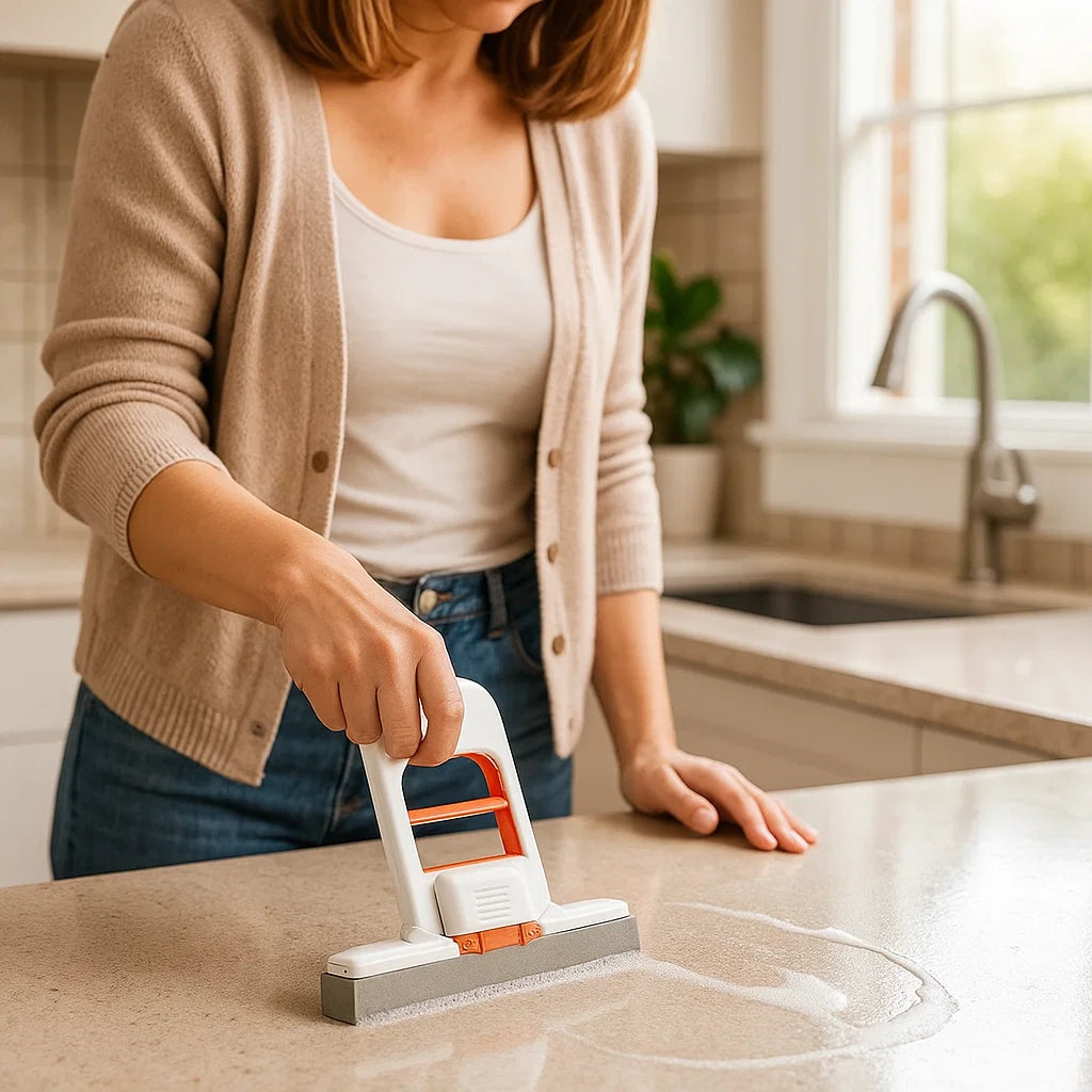 Handfreier Mini-Schwamm-Mopp – Saugstarker Allzweck-Reinigungsmopp für Küche, Bad & Auto