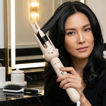 Automatischer Bäredesign Lockenstab 32 mm – Elektrischer Rotations-Lockenstyler