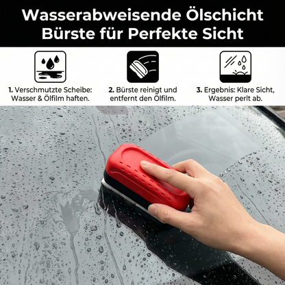 Wasserabweisende Ölschicht Bürste für Perfekte Sicht