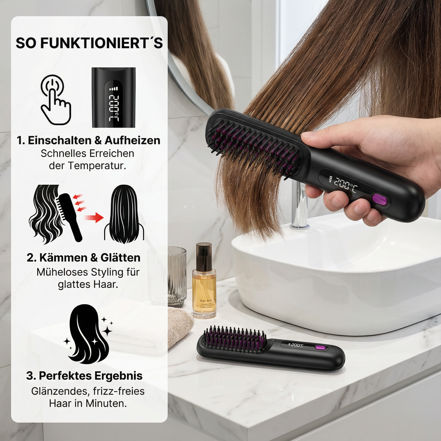 HitzeStyler - Perfektes Haar in kürzester Zeit