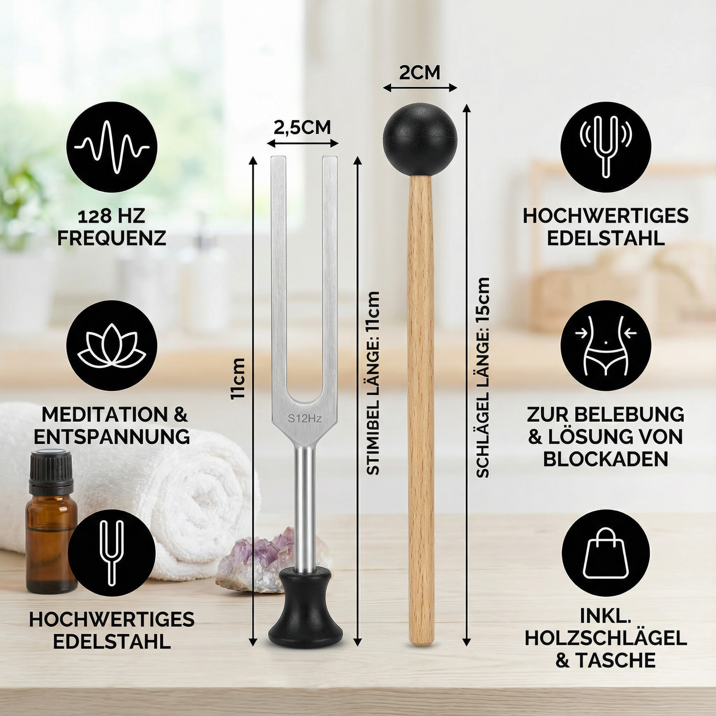 128 Hz Heil und Klang Instrument