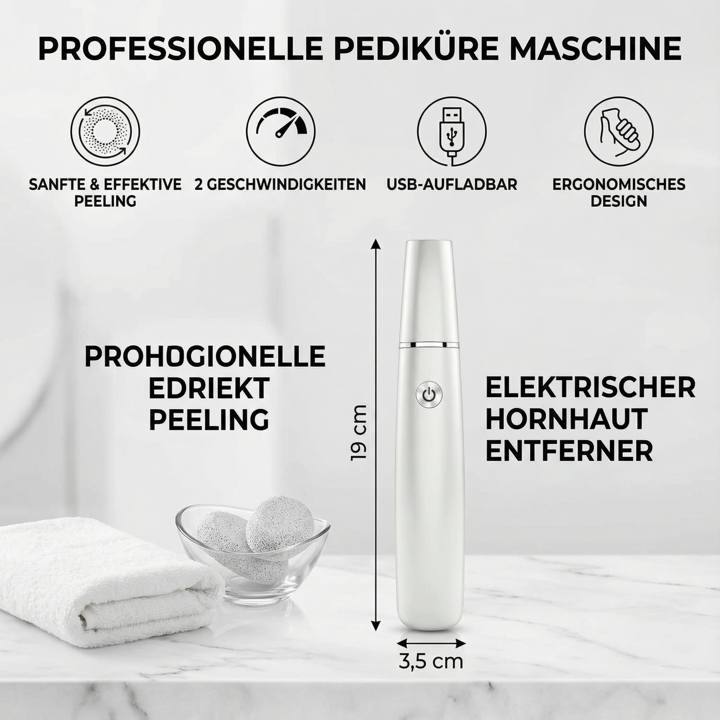 Elektrischer Hornhaut Entferner für die Füße