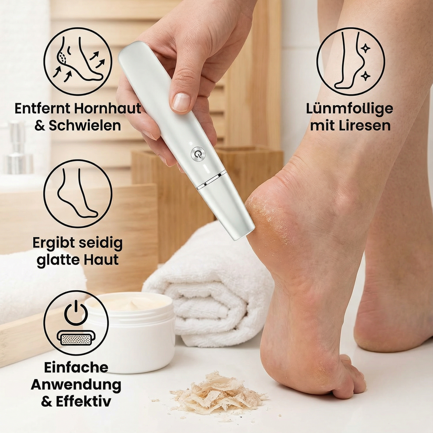 Elektrischer Hornhaut Entferner für die Füße