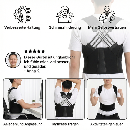 Angenehmer Rücken Korrektur Gürtel