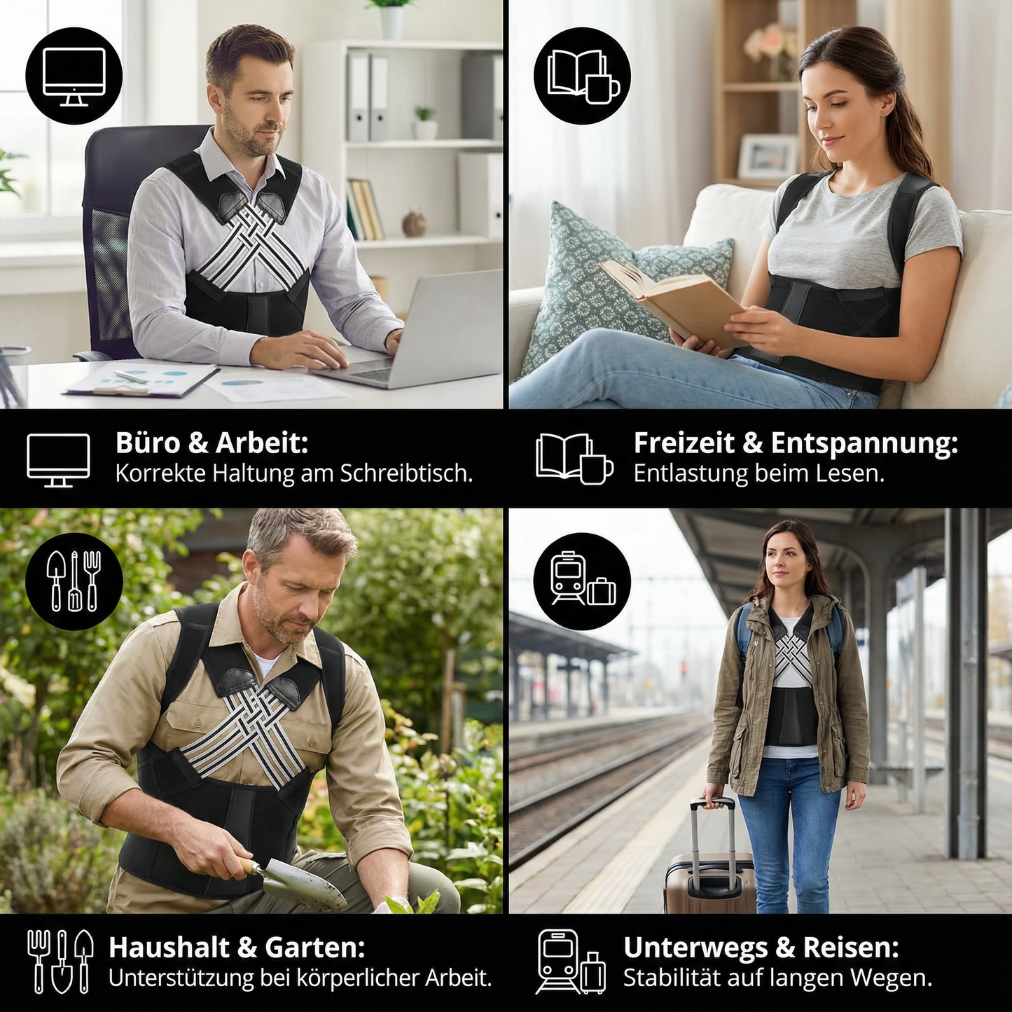 Angenehmer Rücken Korrektur Gürtel