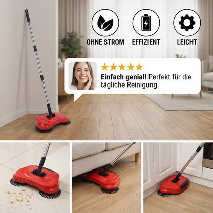 2in1 Staubsauger Besen ohne Strom