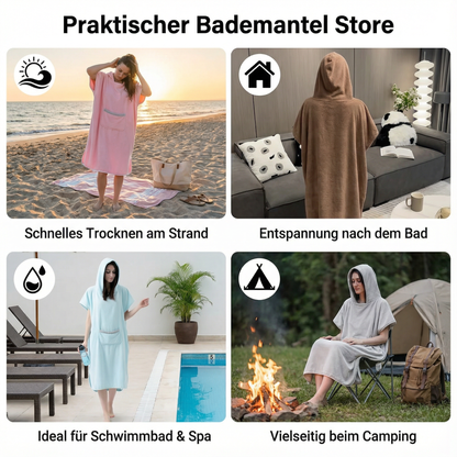 Praktischer Bademantel