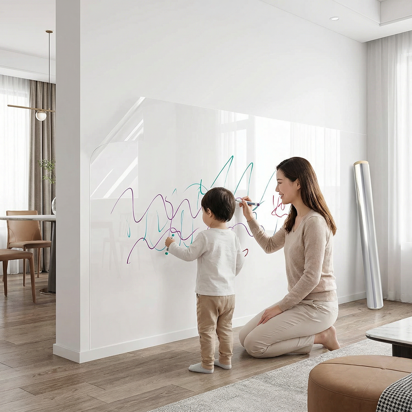 Elektrostatische Wandaufkleber