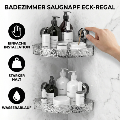 Badezimmer Saugnapf Eck-Regal