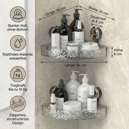 Badezimmer Saugnapf Eck-Regal