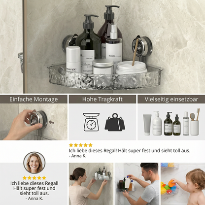 Badezimmer Saugnapf Eck-Regal