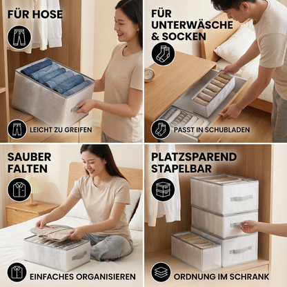 Faltbare Kleider Organisationshilfe Box mit Fächern