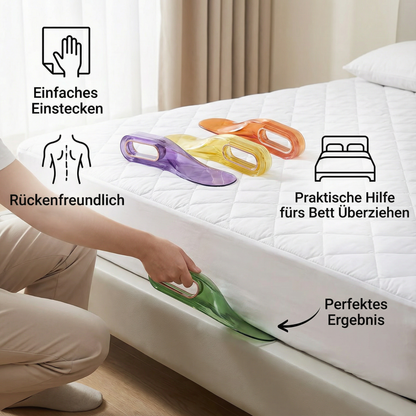 Praktische Hilfe fürs Bett Überziehen