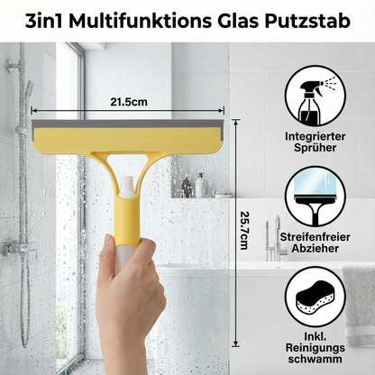 3in1 Multifunktions Glas Putzstab