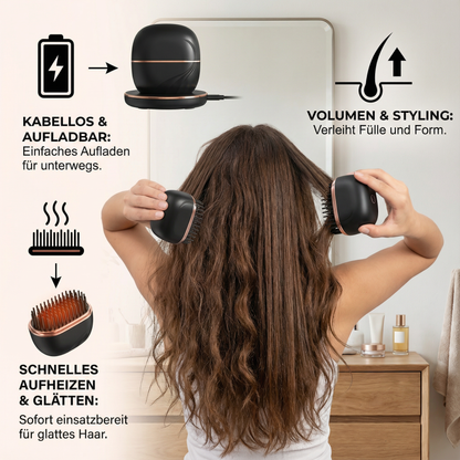 Glatt & Go Styler – Der kabellose Haarglätter für unterwegs